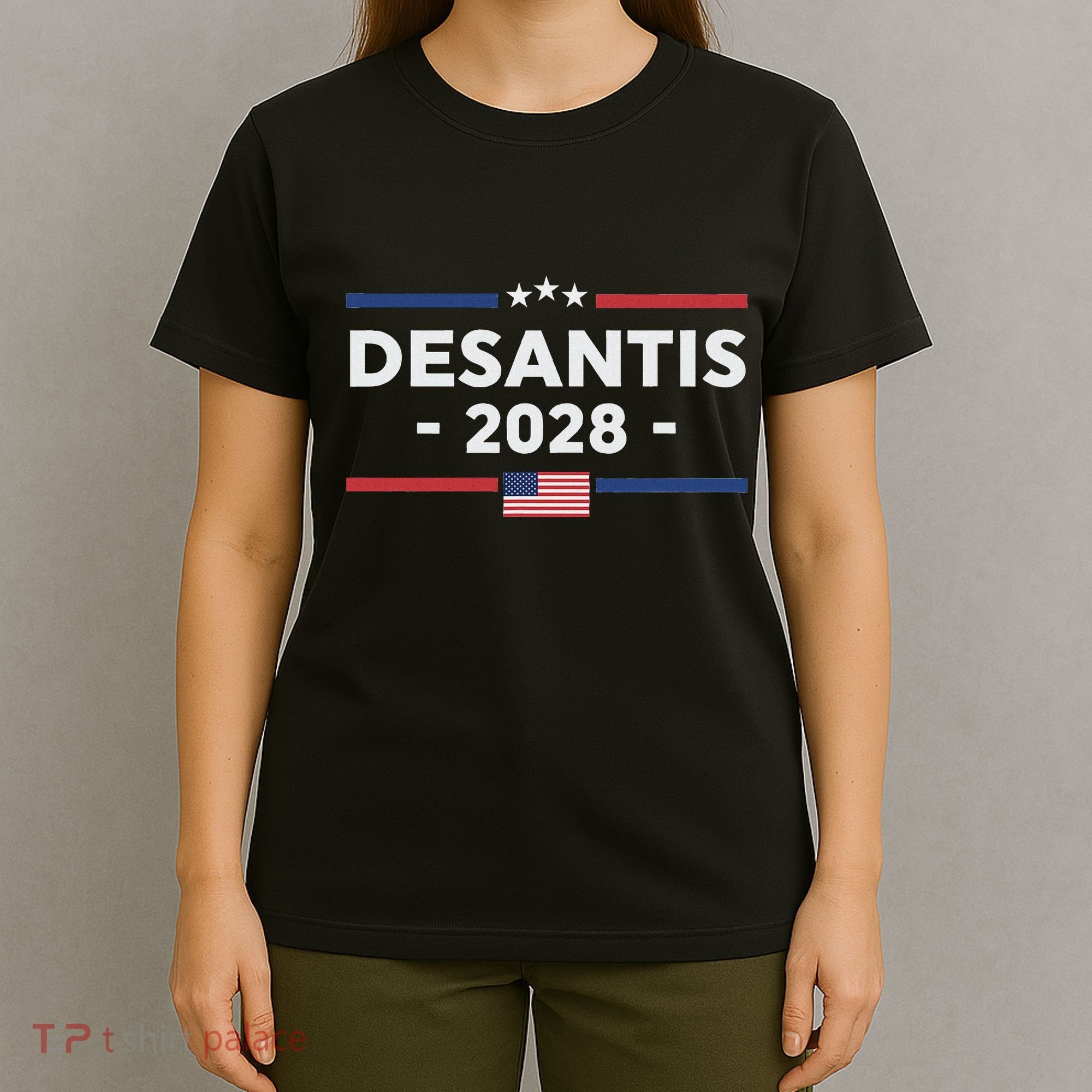 Desantis 2028 Ron Desantis 2028 President Election Us Flag T-Shirt