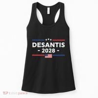 Desantis 2028 Ron Desantis 2028 President Election Us Flag Women's Tank Top thumb 0