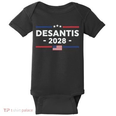 Desantis 2028 Ron Desantis 2028 President Election Us Flag Baby Bodysuit