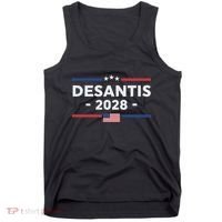 Desantis 2028 Ron Desantis 2028 President Election Us Flag Tank Top thumb 0
