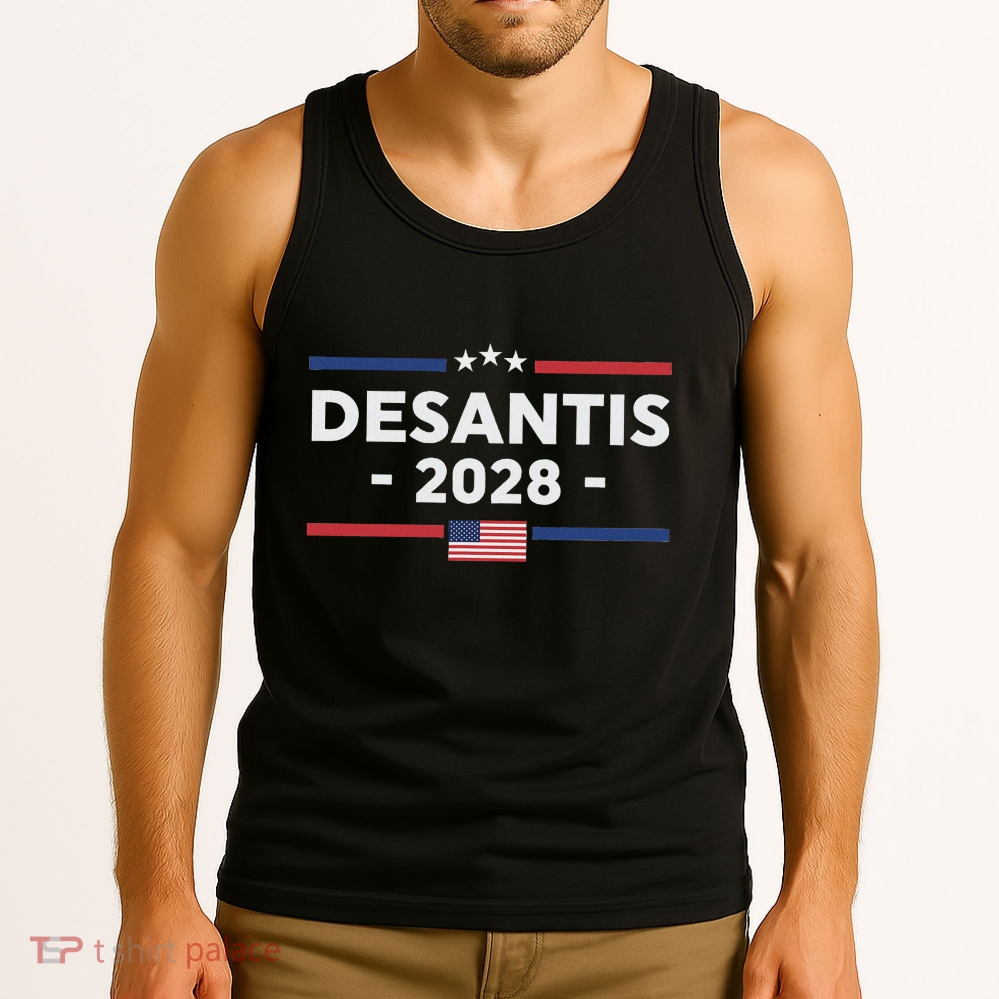 Desantis 2028 Ron Desantis 2028 President Election Us Flag Tank Top