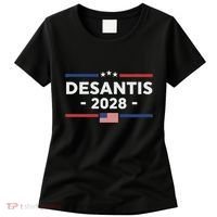 Desantis 2028 Ron Desantis 2028 President Election Us Flag Women's T-Shirt thumb 0
