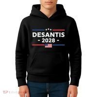 Desantis 2028 Ron Desantis 2028 President Election Us Flag Kids Hoodie thumb 4