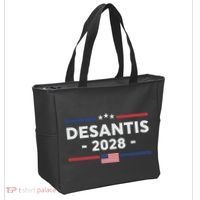 Desantis 2028 Ron Desantis 2028 President Election Us Flag Tote Bag thumb 2