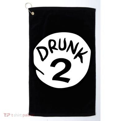 Drunk 2 St Patrick Day Funny Drunk Beer Pong Drunk 2 Golf Towel