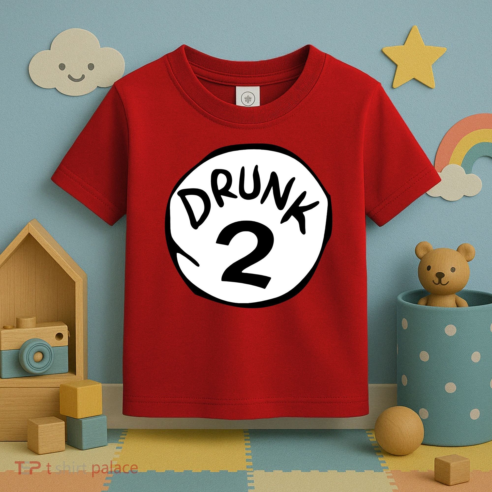 Drunk 2 St Patrick Day Funny Drunk Beer Pong Drunk 2 Toddler T-Shirt