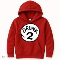 Drunk 2 St Patrick Day Funny Drunk Beer Pong Drunk 2 Kids Hoodie thumb 0