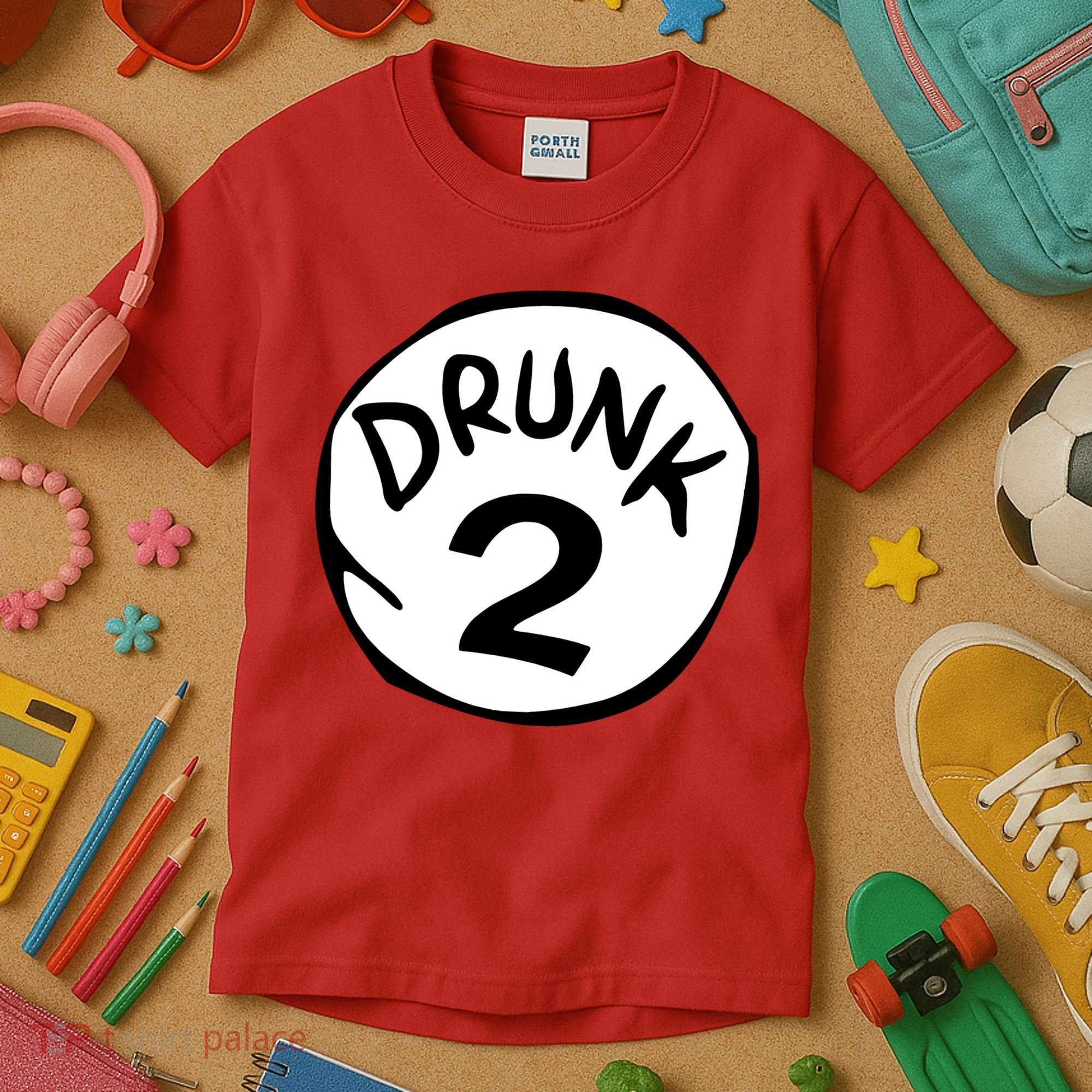 Drunk 2 St Patrick Day Funny Drunk Beer Pong Drunk 2 Kids T-Shirt