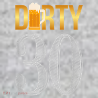 Dirty 30 30th Birthday Beer Thirty The Baniff Cuffed Pom Beanie thumb 2