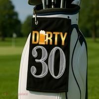 Dirty 30 30th Birthday Beer Thirty Golf Towel thumb 2