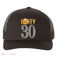 Dirty 30 30th Birthday Beer Thirty Yupoong Adult 5-Panel Trucker Hat thumb 0