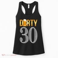 Dirty 30 30th Birthday Beer Thirty Women's Tank Top thumb 0