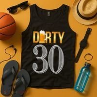 Dirty 30 30th Birthday Beer Thirty Tank Top thumb 4