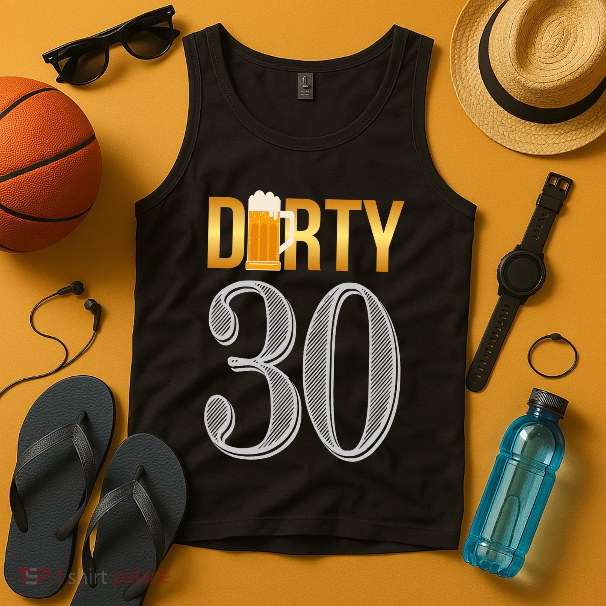 Dirty 30 30th Birthday Beer Thirty Tank Top