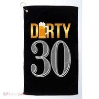 Dirty 30 30th Birthday Beer Thirty Golf Towel thumb 0