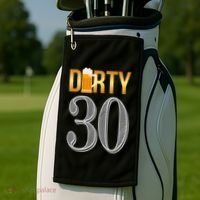 Dirty 30 30th Birthday Beer Thirty Golf Towel thumb 2