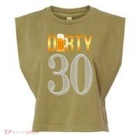 Dirty 30 30th Birthday Beer Thirty Garment-Dyed Women's Muscle Tee thumb 0