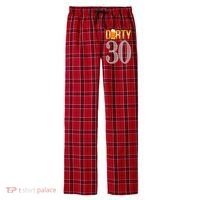 Dirty 30 30th Birthday Beer Thirty Men's Flannel Plaid Pajama Pants thumb 0