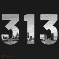 Detroit 313 Area Code Skyline Michigan Vintage Long Sleeve Shirt thumb 2