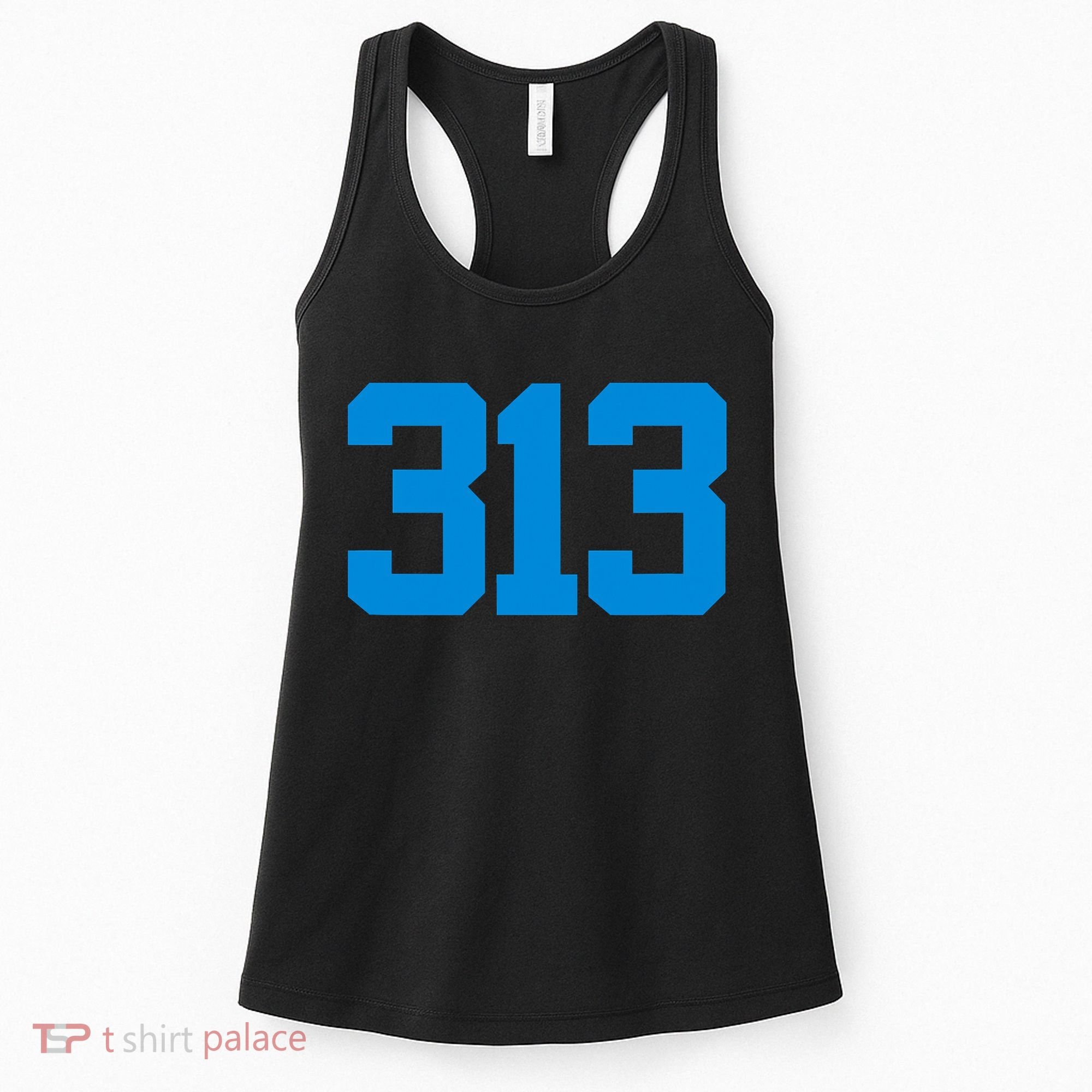 Detroit 313 Area Code GRIT Sports Fan Detroiter Fan Women's Tank Top