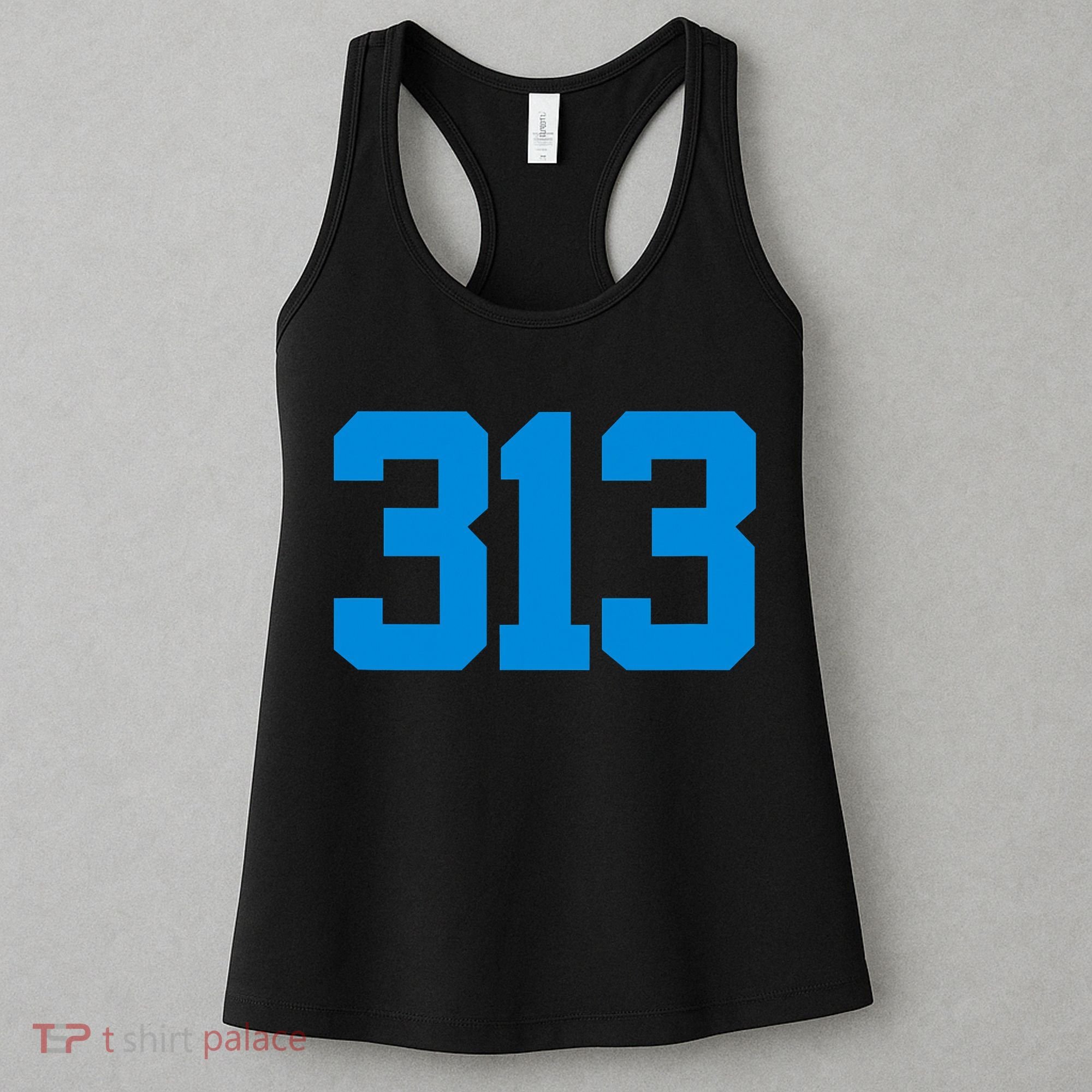 Detroit 313 Area Code GRIT Sports Fan Detroiter Fan Women's Tank Top