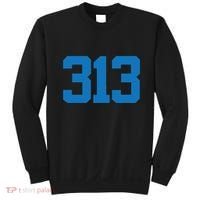 Detroit 313 Area Code Sports Fan Detroit Fan Sweatshirt thumb 0