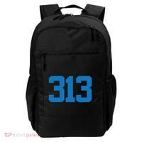 Detroit 313 Area Code Sports Fan Detroit Fan Backpack thumb 0