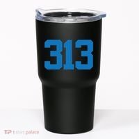 Detroit 313 Area Code Sports Fan Detroit Fan Tumbler thumb 0