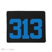 Detroit 313 Area Code Sports Fan Detroit Fan Mousepad thumb 0