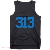 Detroit 313 Area Code Sports Fan Detroit Fan Tank Top thumb 0