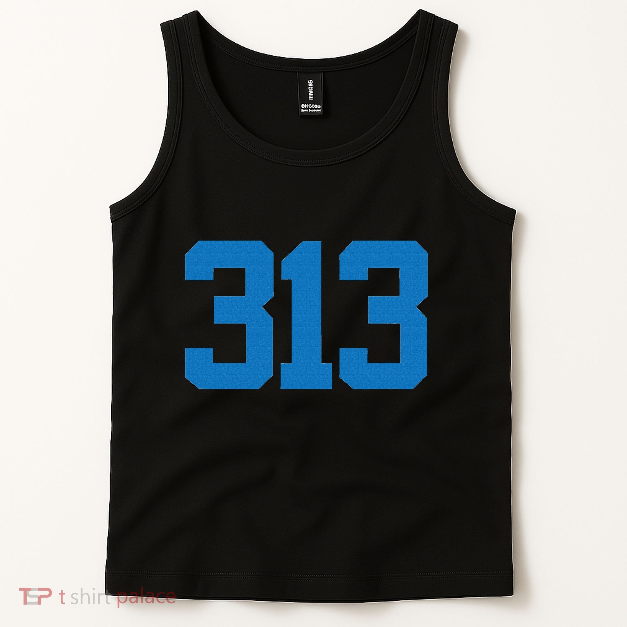 Detroit 313 Area Code Sports Fan Detroit Fan Tank Top