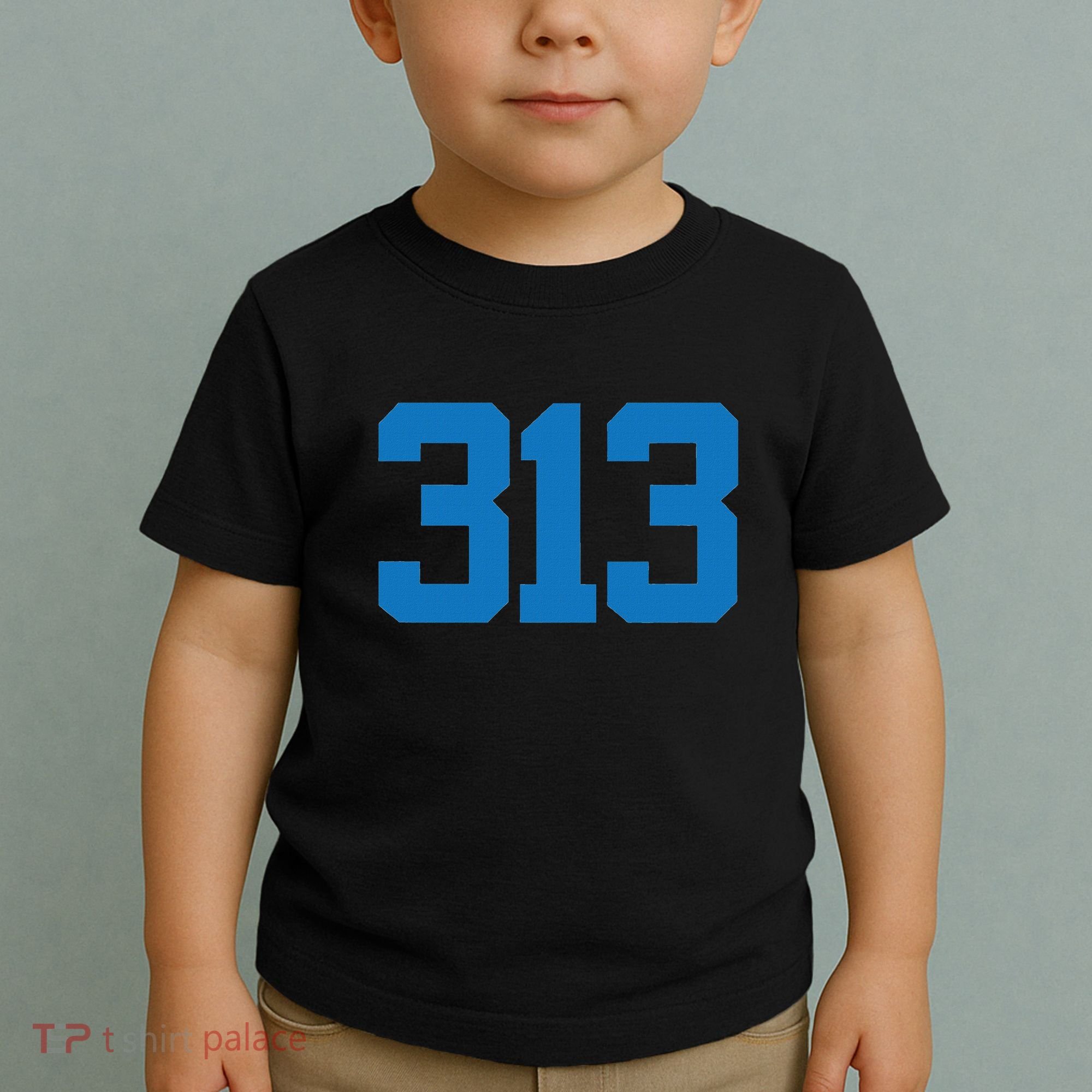 Detroit 313 Area Code Sports Fan Detroit Fan Toddler T-Shirt