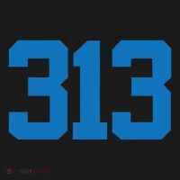 Detroit 313 Area Code Sports Fan Detroit Fan Visor thumb 3