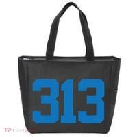 Detroit 313 Area Code Sports Fan Detroit Fan Tote Bag thumb 0