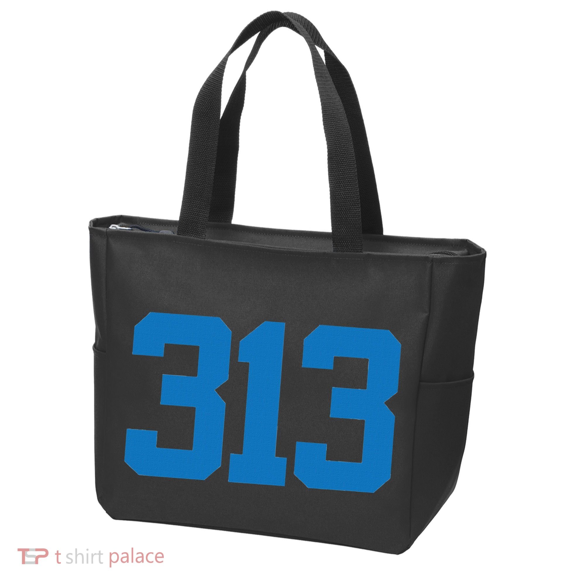 Detroit 313 Area Code Sports Fan Detroit Fan Tote Bag