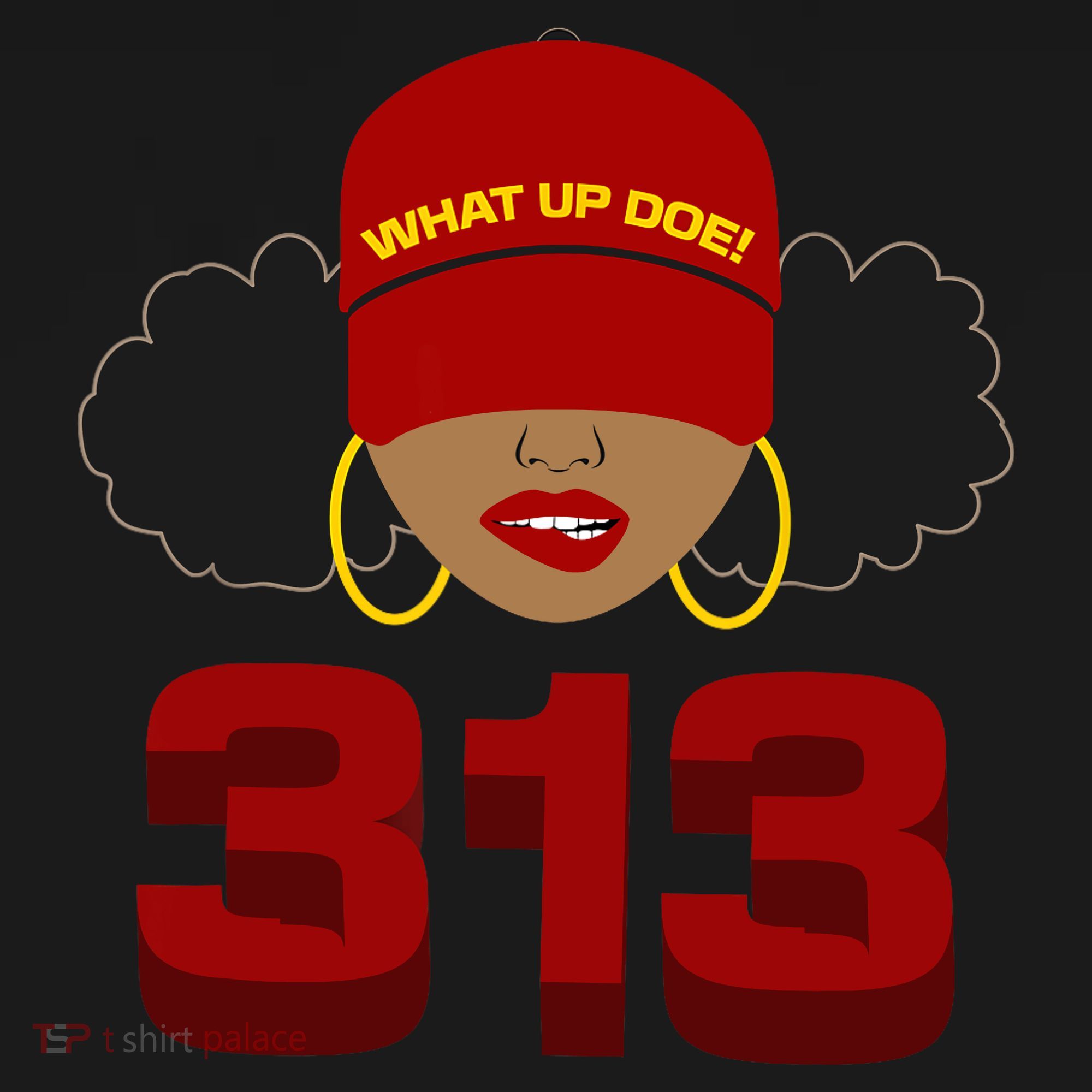 Detroit 313 Area Code What Up Doe Black Woman Backpack