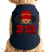 Detroit 313 Area Code What Up Doe Black Woman Doggie Tank thumb 0