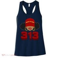 Detroit 313 Area Code What Up Doe Black Woman Women's Tank Top thumb 0