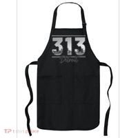 Detroit 313 Area Code Skyline Michigan Apron thumb 0