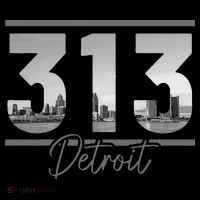 Detroit 313 Area Code Skyline Michigan Coaster thumb 2
