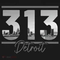 Detroit 313 Area Code Skyline Michigan Women's T-Shirt thumb 6
