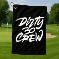 Dirty 30 Crew Birthday Party Golf Towel thumb 1