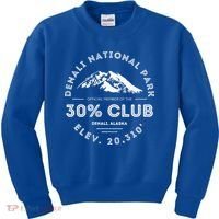 Denali 30 Club Alaska National Park Souvenir Kids Sweatshirt thumb 0