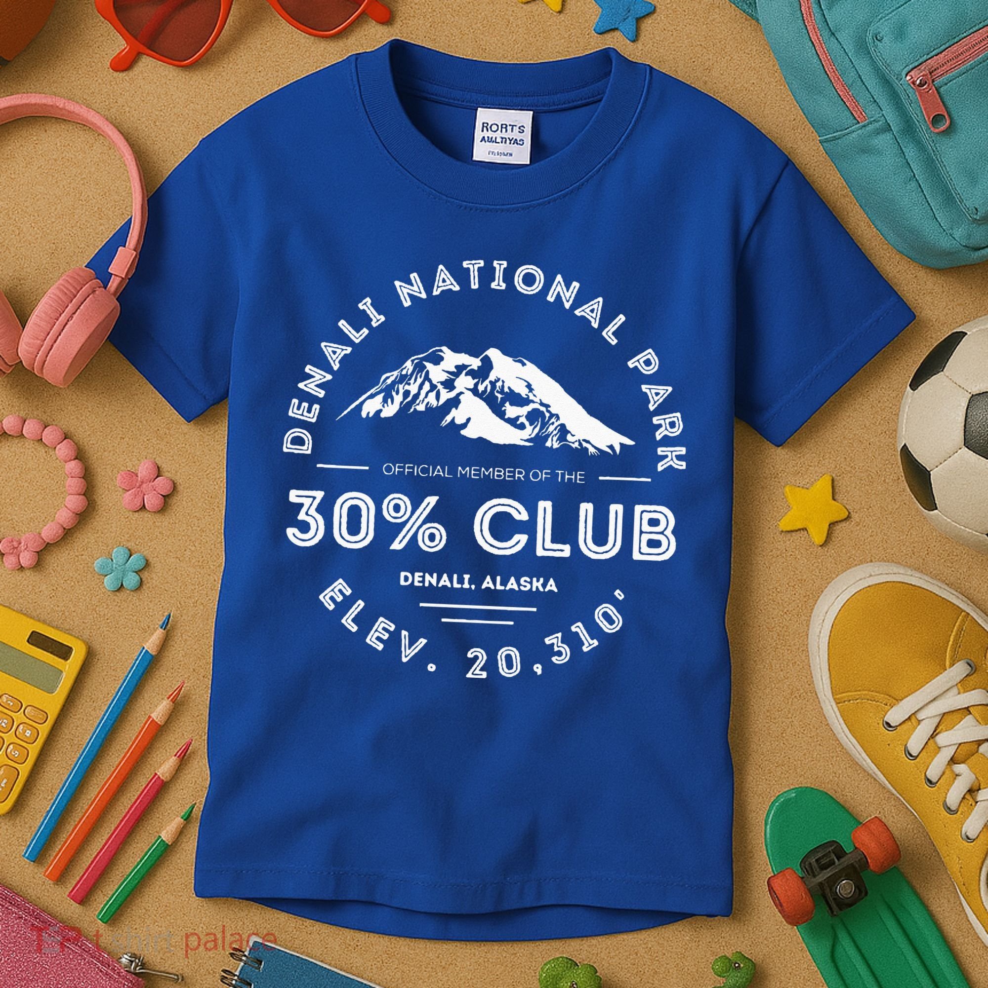 Denali 30 Club Alaska National Park Souvenir Kids T-Shirt