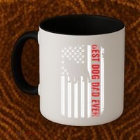 Dogs 365 French Bulldog Best Dog Dad Ever American Flag Coffee Mug thumb 2