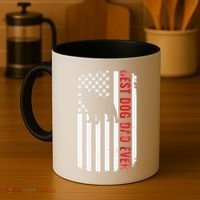 Dogs 365 French Bulldog Best Dog Dad Ever American Flag Coffee Mug thumb 4
