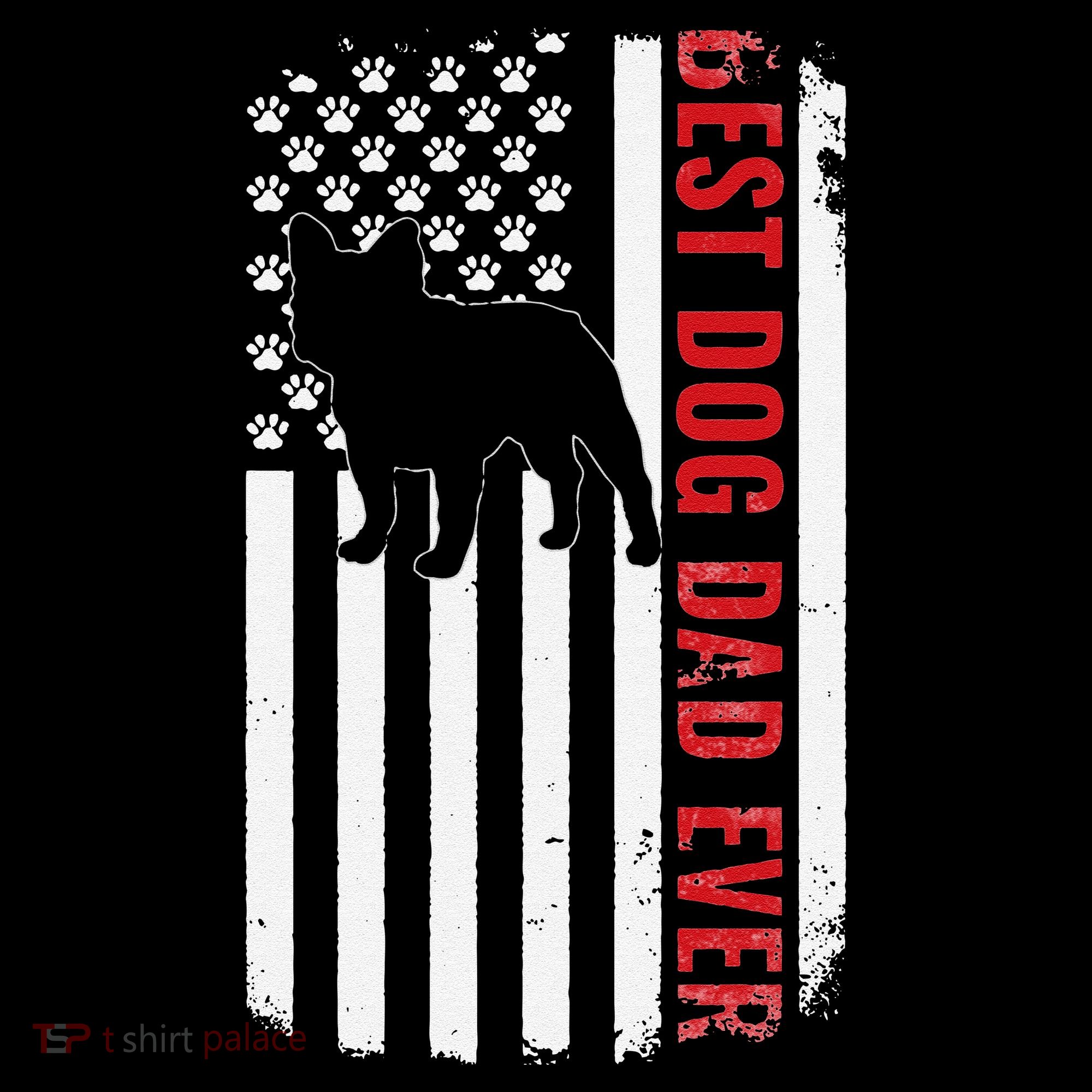 Dogs 365 French Bulldog Best Dog Dad Ever American Flag Coffee Mug