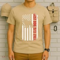 Dogs 365 French Bulldog Best Dog Dad Ever American Flag T-Shirt thumb 6