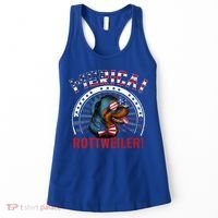 Dogs 365 Merica Rottweiler Dog American Flag 4th Of July Usa Gift Women's Tank Top thumb 0