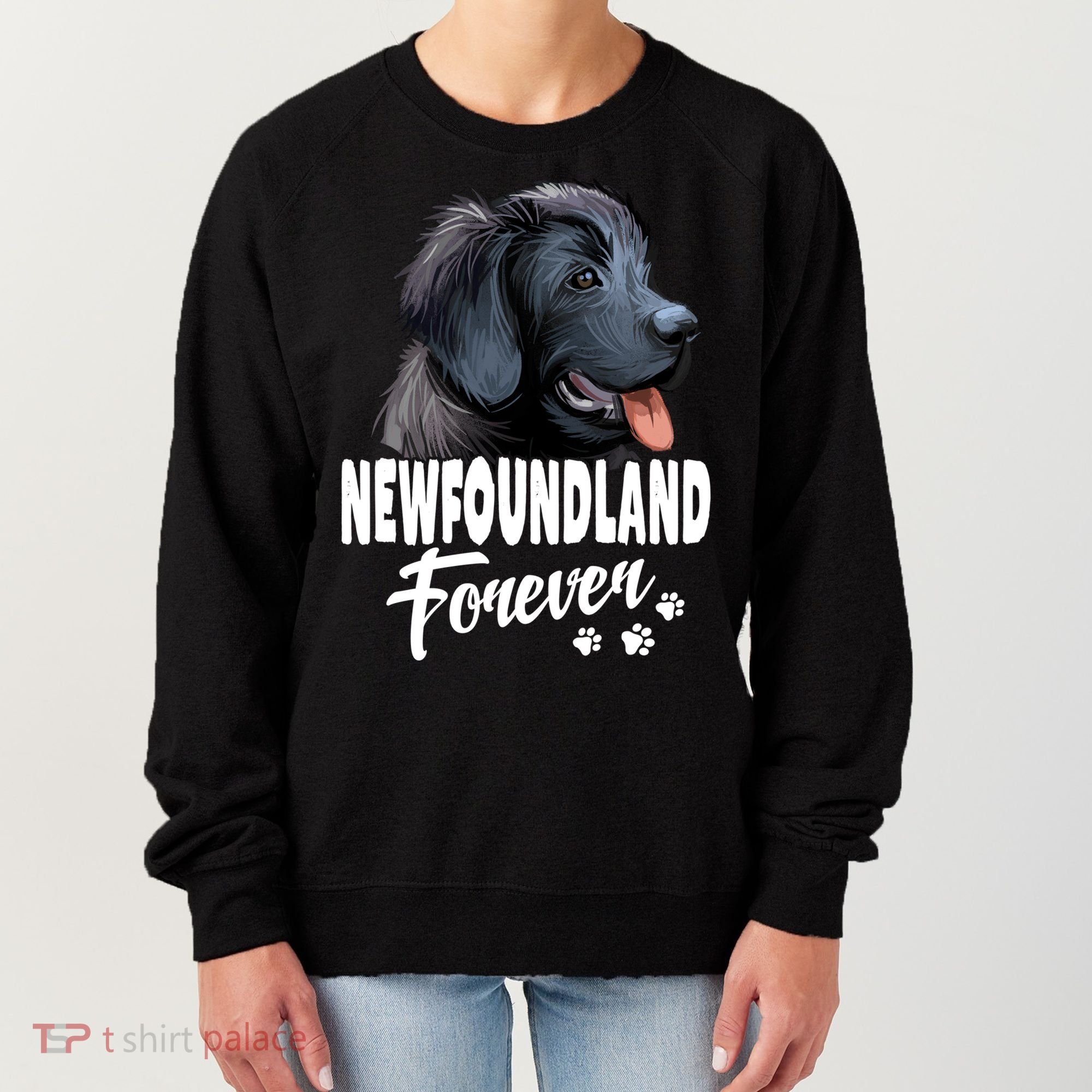 Dogs 365 Newfoundland Forever Cute Dog Lover Gift Women's Sweatshirt